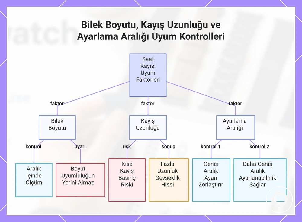 Bilek Boyutu, Kayış Uzunluğu ve Ayarlama Aralığı Uyum Kontrolleri
