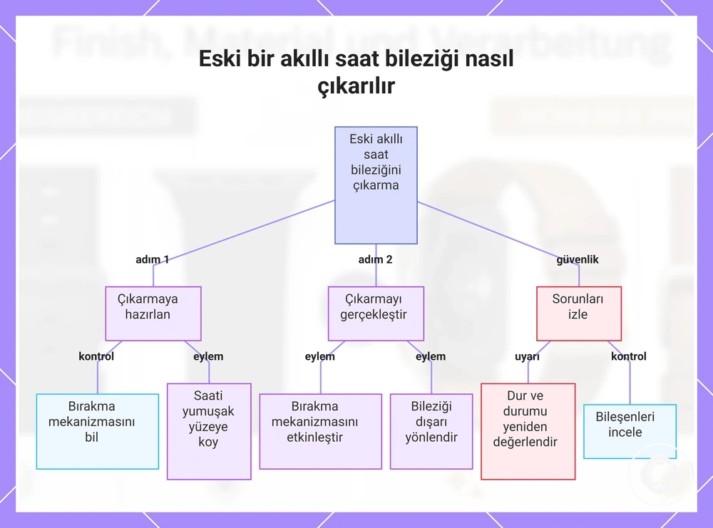 Eski bir akıllı saat bileziği nasıl çıkarılır