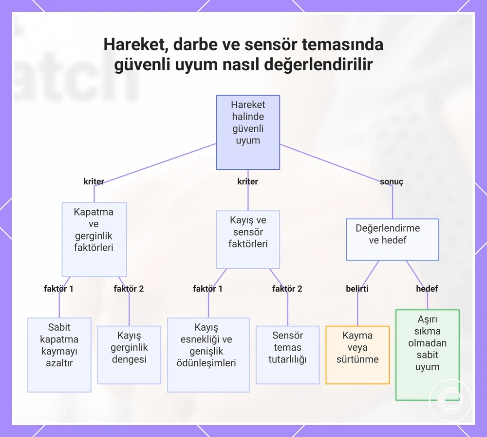 Hareket, darbe ve sensör temasında güvenli uyum nasıl değerlendirilir