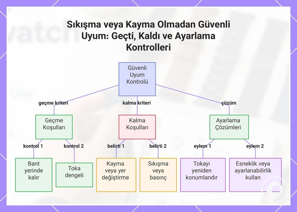 Sıkışma veya Kayma Olmadan Güvenli Uyum: Geçti, Kaldı ve Ayarlama Kontrolleri