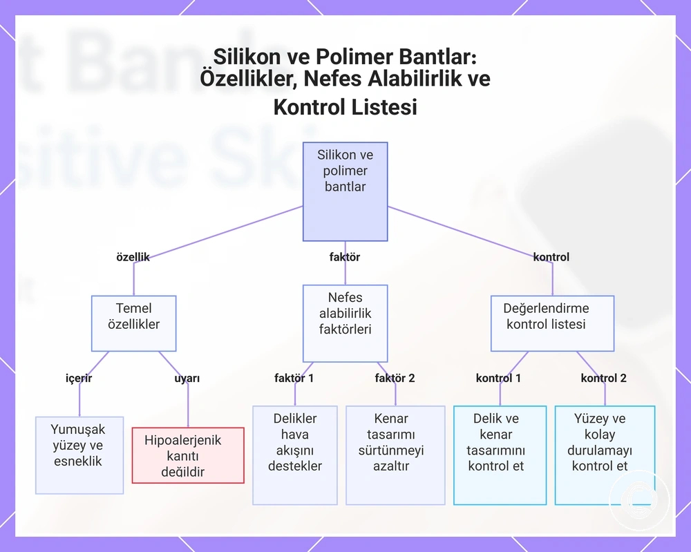 Silikon ve Polimer Bantlar: Özellikler, Nefes Alabilirlik ve Kontrol Listesi