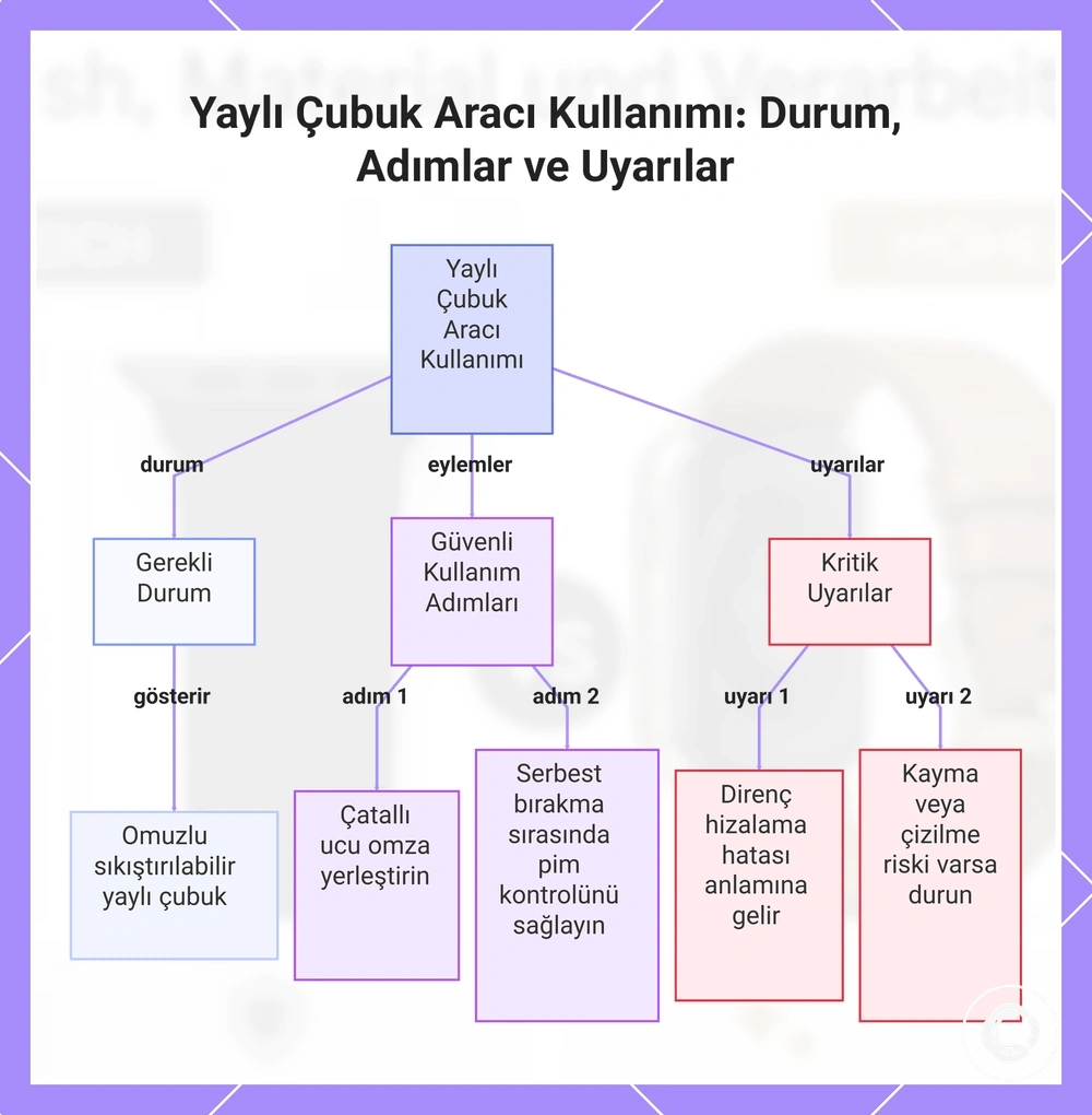 Yaylı Çubuk Aracı Kullanımı: Durum, Adımlar ve Uyarılar